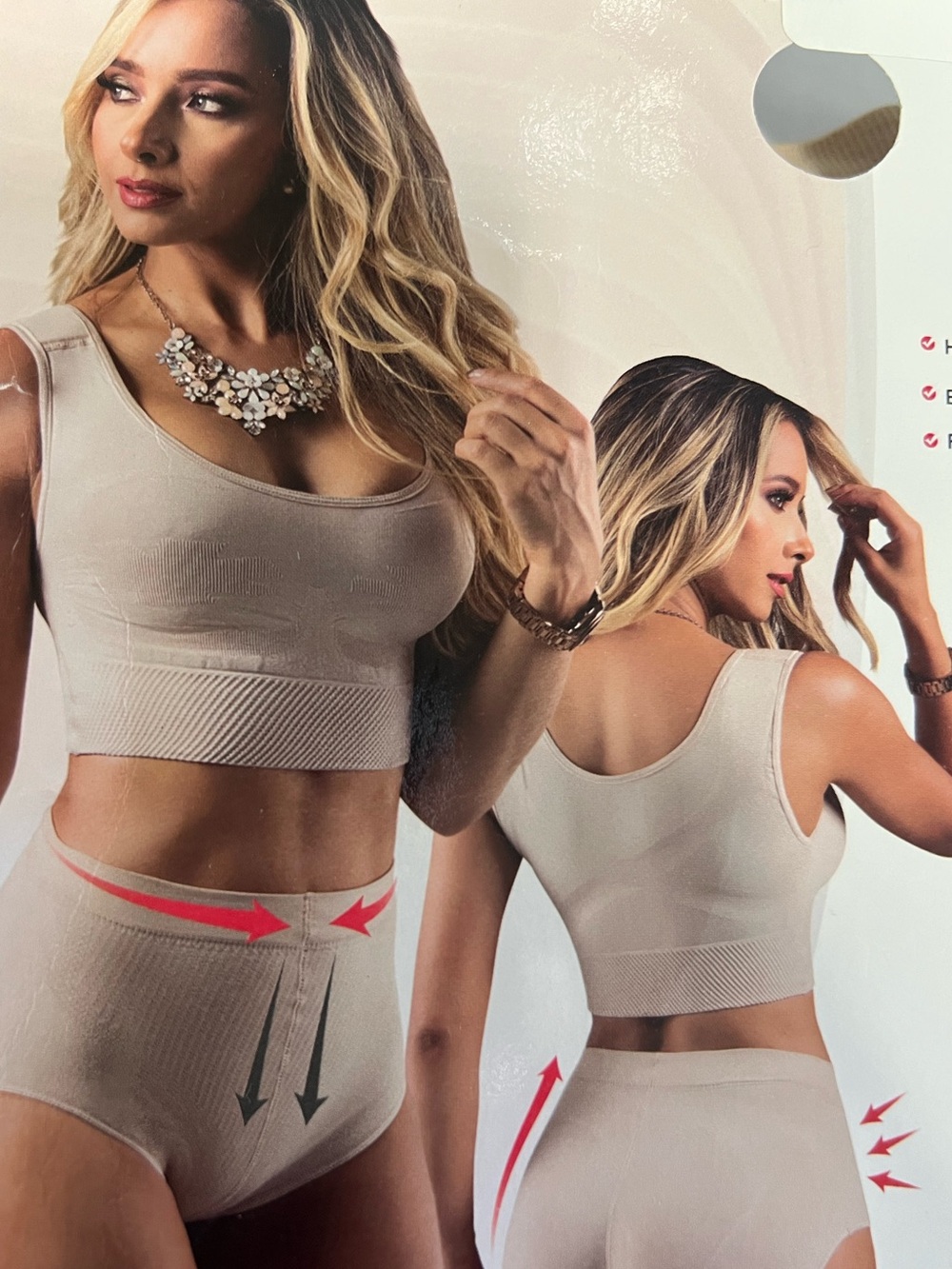 Seamless High-Waist Shaping Brief Cream